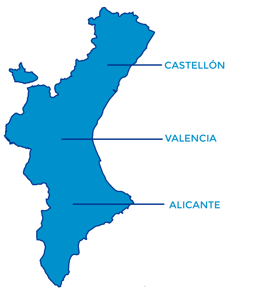 Mapa de la zona de venta de Iberpesca